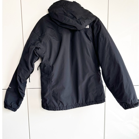 The North Face Winter Ski Jacket Hyvent Black Size Small Faux Fur Hood - Picture 11 of 13